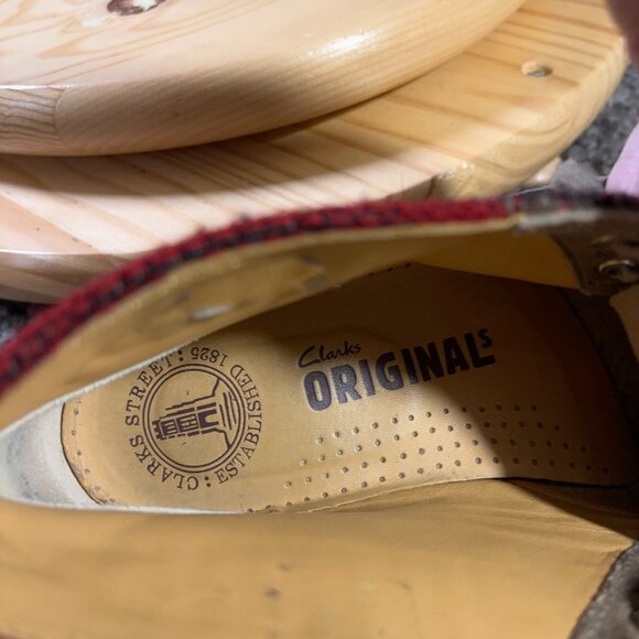 Clarks Originals Desert Boots Womens Size 7.5 Chukka Aztec Made in USA Woolrich - Picture 6 of 10